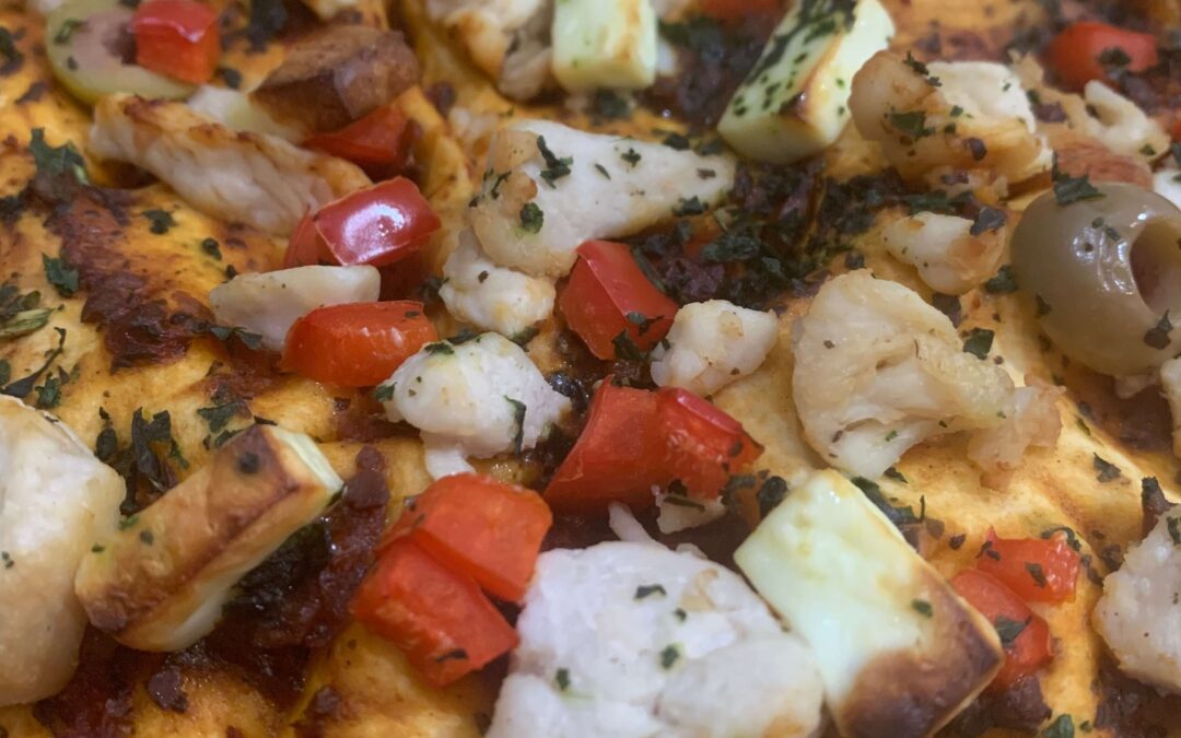 Chicken & Haloumi Pizza